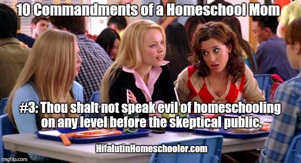 10 commandments of a homechool mom