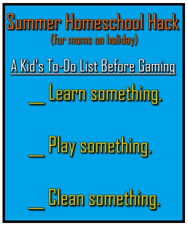 Kid's Summer To-Do List