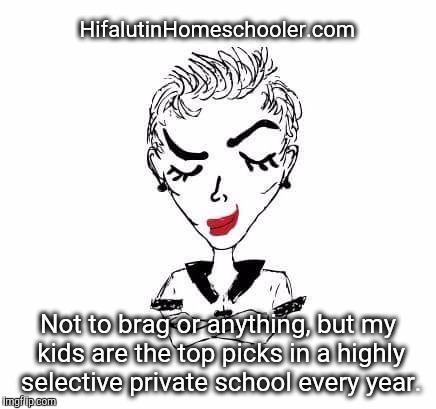 homeschool brag meme