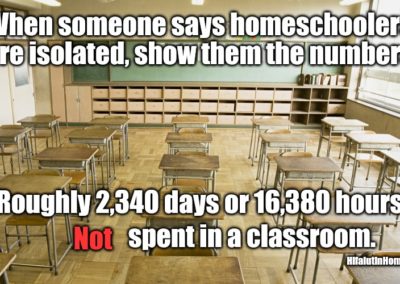 homeschoolers isolated