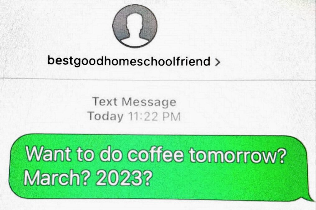 Best Good Homeschool Friend Text Message Cover pic