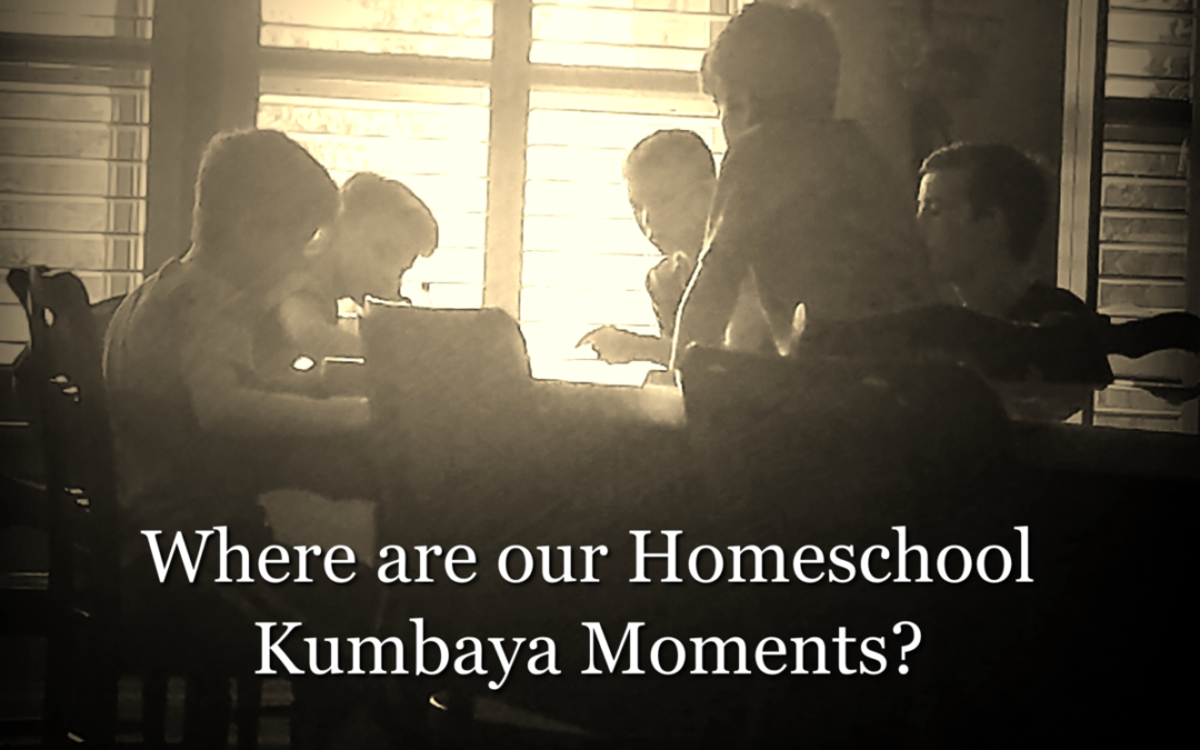 Where are our Homeschool Kumbaya Moments?