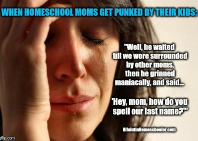 homeschool mom punked