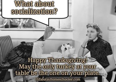 thanksgiving homeschool meme