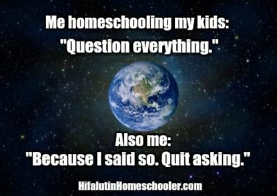 question everything homeschool meme