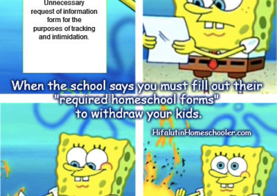 homeschool meme withdrawal form