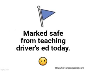 drivers ed mom meme