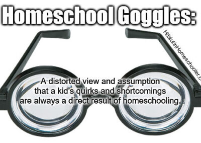 homeschool goggles meme