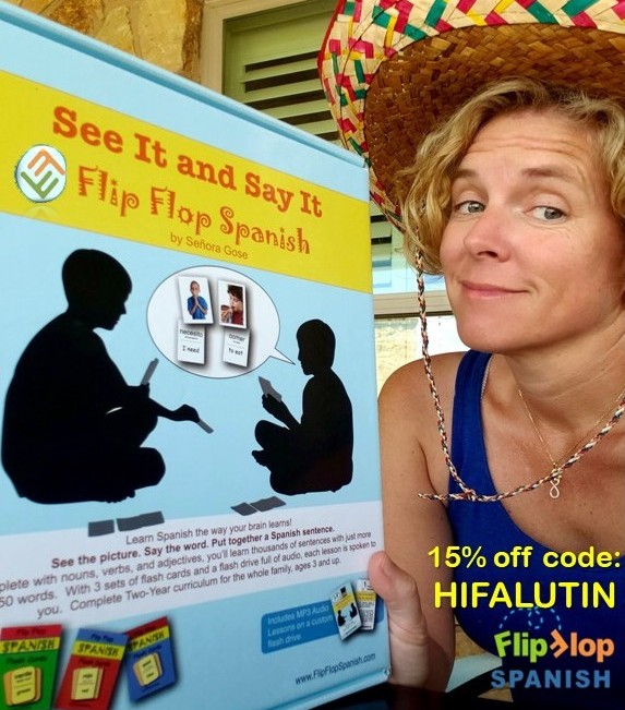 Flip Flop Spanish 15% off with code HIFALUTIN