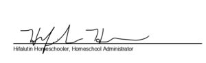 counselor signature